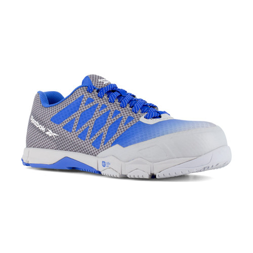 Reebok Work Women's Speed TR Work SD10 Composite Toe Athletic Shoe - Grey/Blue - Profile View