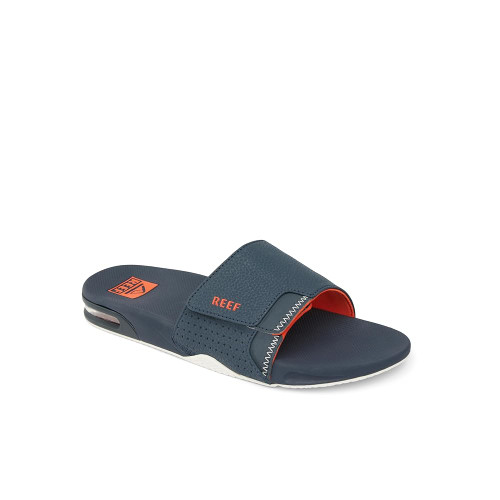 Reef Fanning Slide Men's Comfort Sandals - Navy/Orange/White