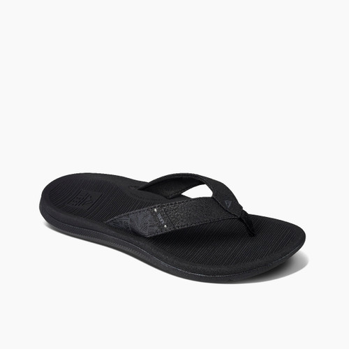 Reef Santa Ana Women's Sandals - Black - Angle
