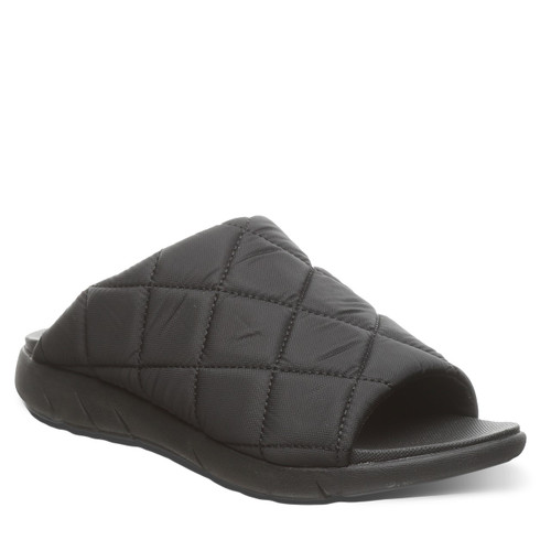 Bearpaw Audrey Women's Quilted Nylon Uppe Sandals - 2902W Bearpaw- 011 - Black - Profile View