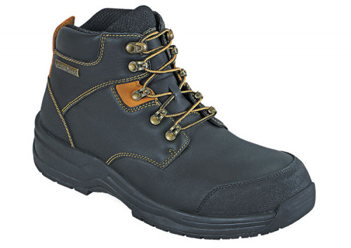 OrthoFeet Granite Work Boots Men's Work Boots - Black - 1