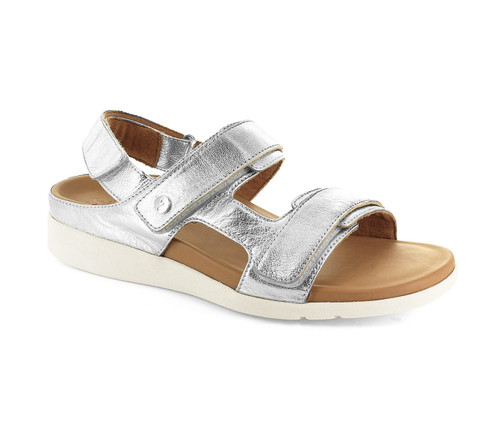 Strive Aruba II - Women\'s Adjustable Strap Supportive Sandal - Silver - Angle