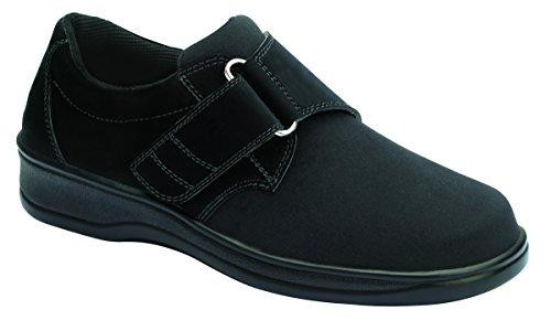 Orthofeet Witchita Women's Stretchable Strap Shoes - Black