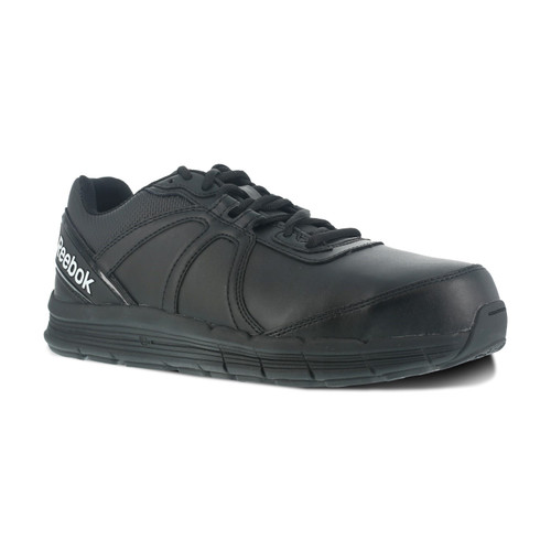 Reebok Work Men's Guide Industrial Steel Toe Shoe ESD - Black - Profile View