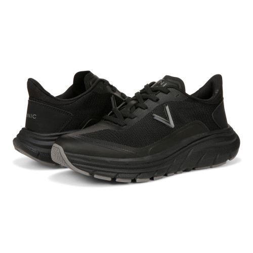 Vionic Walk Max Slip On Women's Comfort Sneaker - Black/black - pair left angle
