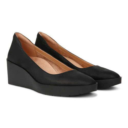 Vionic Sereno Women's Wedge Heel Comfort Pump - Black - Pair