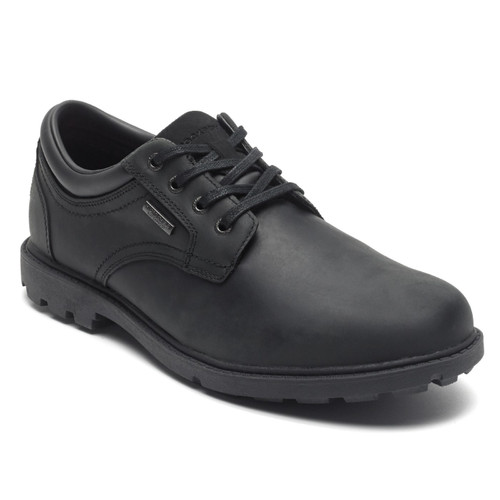 Rockport Storm Surge Plain Toe Men's Oxford - Black - Angle