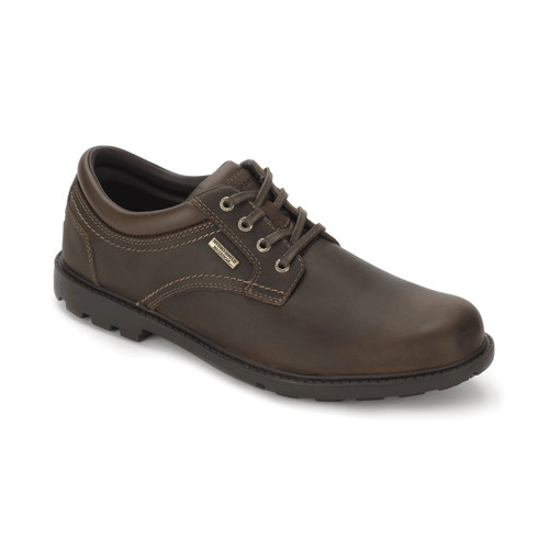 Rockport Storm Surge Plain Toe Men's Oxford - Tan - Angle