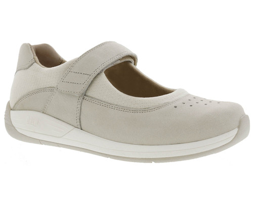 Drew Trust Women's Therapeutic Shoe - Ivory Leather - View 2
