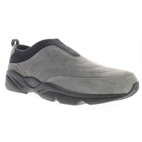Propet Stability Slip-on Men's Walking Shoe - Dark Grey - angle main
