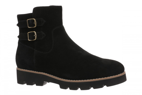 Vionic Carissa Women's Mid Shaft Short Boot - Comfortable Orthotic Ankle Boot with Arch Support - Black - Angle main