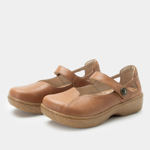 Alegria Onika Wood Look Rocker Comfort Arch Support Women's Mary Jane Shoe - Rancho - 1