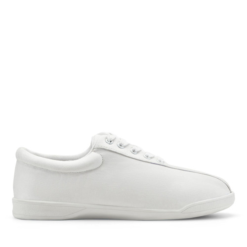 Easy Spirit AP1 Athletic Cushioned Arch Support Women's Walking Shoe - White Fabric - 1