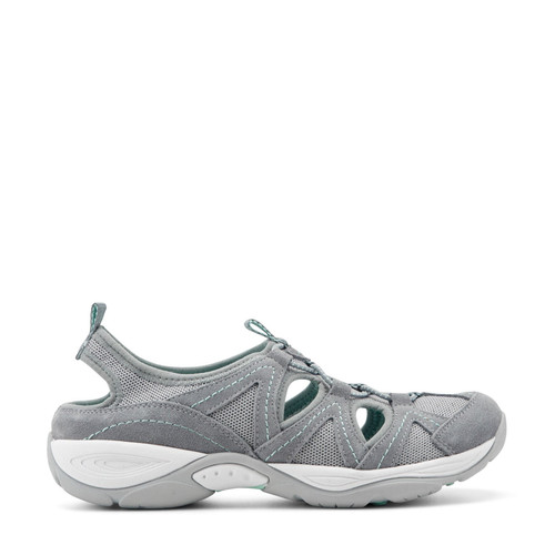 Easy Spirit Earthen Cushioned Arch Support Women's Walking Shoe - Grey Multi Suede - 1