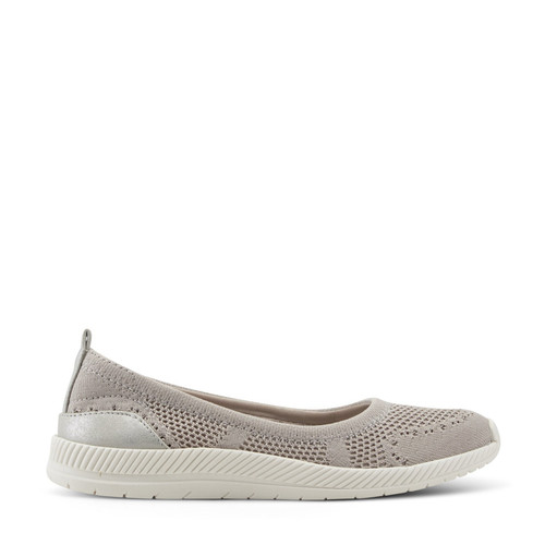 Easy Spirit Glitz Walking Athletic Cushioned Arch-Support Women's Walking Shoe - Taupe Knit - 1