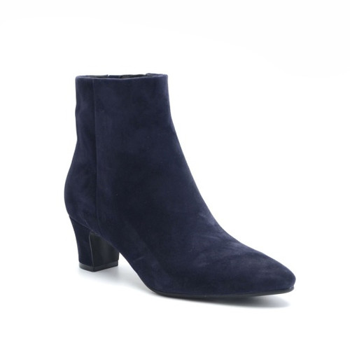 Easy Spirit Isra Cushioned Arch-Support Pointed Women's Bootie - Dark Blue - 1