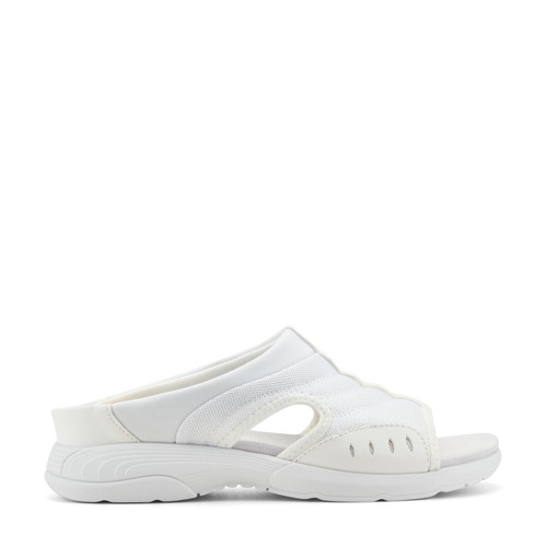 Easy Spirit Traciee Cushioned Arch-Support Women's Slip On Sandal - White Multi Fabric - 1