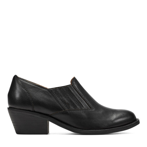 Earth Jalin Cushioned Support Slip-On Bootie Women's Slip-On Bootie - Black Leather - 1