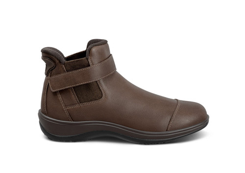 Orthofeet Blaire Hands-Free Women's Boots - Chocolate - Product View - 1