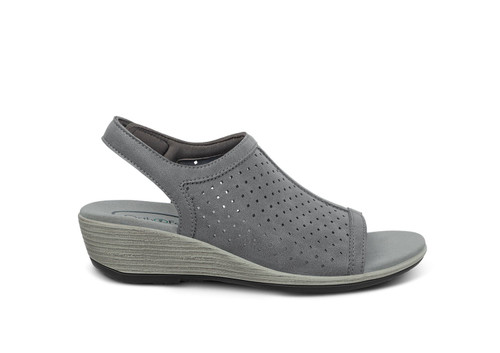 Orthofeet Hazel Supportive Wedge Women's Sandals - Gray - Product View - 1