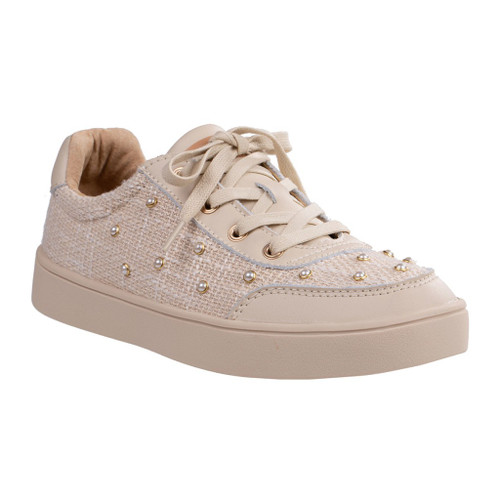 Revitalign Belmont Pearl Sneaker - Sand - Product View - 2