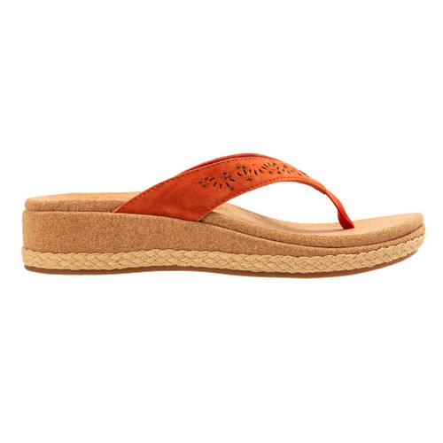 Revitalign Kate Stud Orthotic Comfort Wedge - Rooibos Tea - Product View - 1
