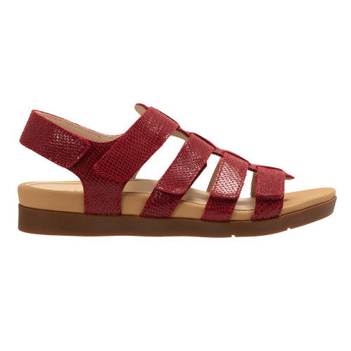Revitalign Violet Supportive Adjustable Women's Sandals - Red Plum - Product View - 1