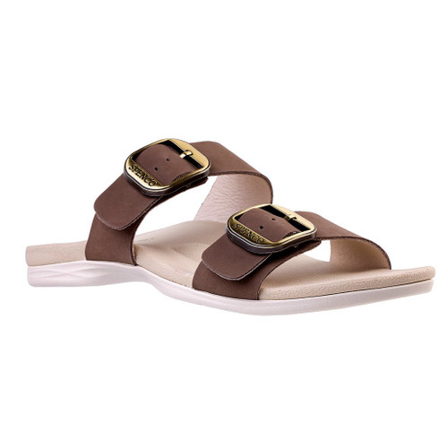 Spenco Crista Slide Classic Full Contact Comfort Women's Sandals - Fossil - Product View - 2