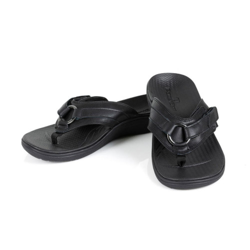 Powerstep ArchWear Women's Fashion Sandals - Black - Product View - 2
