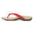 Vionic Bella - Women's Orthotic Thong Sandals - Red Patent - Left Side