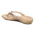 Vionic Bella - Women's Orthotic Thong Sandals - Rose Gold Metallic C - Back angle