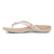 Vionic Bella - Women's Orthotic Thong Sandals - Cream Poppy - Left Side
