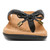 Vionic Bella - Women's Orthotic Thong Sandals - Black-Floral - Front