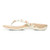 Vionic Bella - Women's Orthotic Thong Sandals - Marshmallow Tropical - Left Side