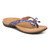 Vionic Bella - Women's Orthotic Thong Sandals - Royal Blue Tropical - Angle main