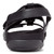 Vionic Amber - Women's Adjustable Slide Sandal - Orthaheel - Black Crocodile - 5 back view