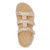 Vionic Amber - Women's Adjustable Slide Sandal - Orthaheel - Rose Gold Met Linen - Top