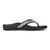 Vionic Tide II - Women's Leather Orthotic Sandals - Orthaheel - White Black Snake - 4 right view