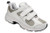 Drew Flash II V - Strap Closure - Women's Athletic Velcro Double Strap Shoe - Wht/Gry Cmb