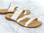 Revitalign Playa Slide Women's Comfort Sandal - White angle pair