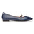 Vionic Gem Delilah - Women's Adjustable Strap Flat - Navy - 4 right view