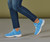 Vionic Walker Women's Plantar Fasciitis Shoe - Azure Suede - Lifestyle Navy / Purple Heather