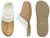 Powerstep Luxe Women's Orthotic Slippers - Memory Foam Slip-Ons with Arch Support - Taupe/Ivory