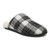 Vionic Alfons Men's Orthotic Slipper - Black Plaid - Angle main