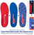 Powerstep Pinnacle Plus Metatarsal Pad Comfort Insole - Red//Blue