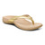 Vionic Dillon Women's Toe-Post Supportive Sandal - Gold Mirror - Angle main