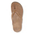 Vionic Dillon Women's Toe-Post Supportive Sandal - Toasted Nut - Top