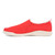Vionic Malibu Women's Slip-on Comfort Shoe - Red Canvas - Left Side