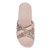 Vionic Dava Women's Orthotic Slide Sandal - Rose - 3 top view