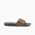 Reef One Slide Men's Sandals - Grey/tan - Angle